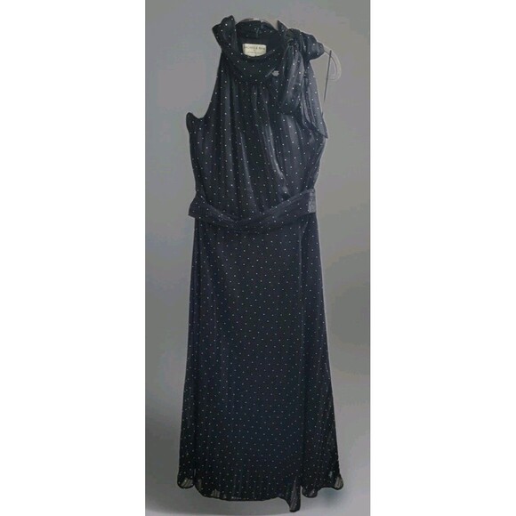NWT Sachin & Babi Anthropologie Polka Dot Halter Dress Sz 6 Classic Preppy - Picture 2 of 13
